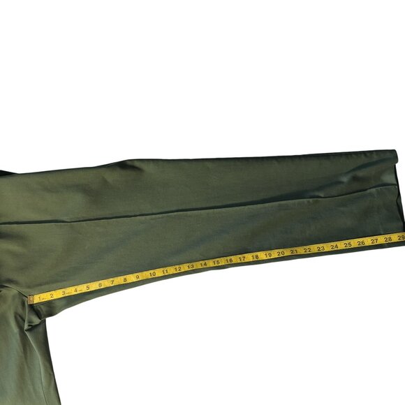 Worth New York Olive Green Dress Pants With White Piping Flat Front - Picture 8 of 12